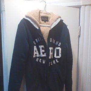 Fleece lined jacket hoodie